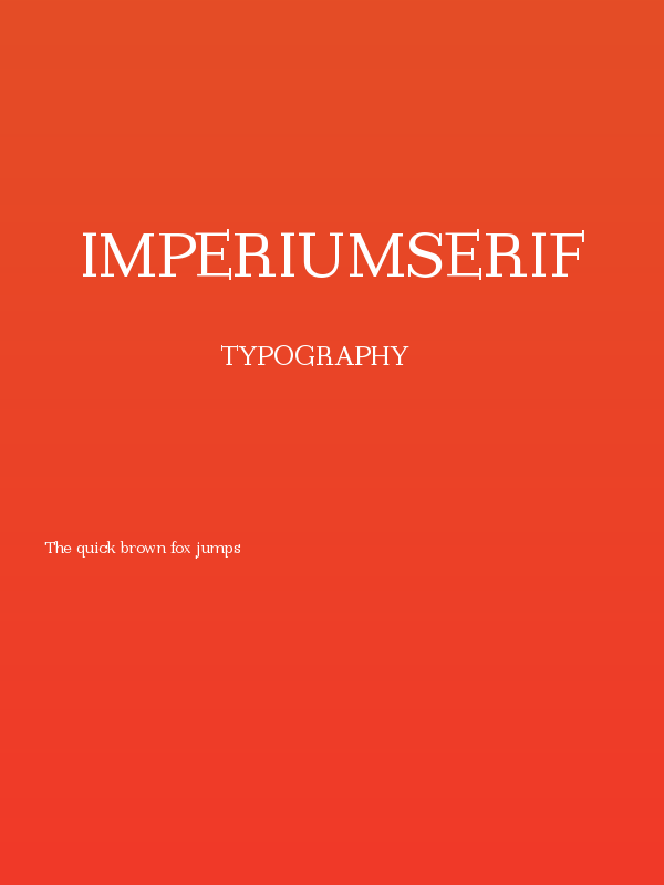 ImperiumSerif Poster