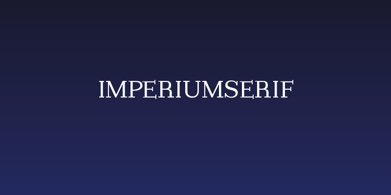 ImperiumSerif Social Header