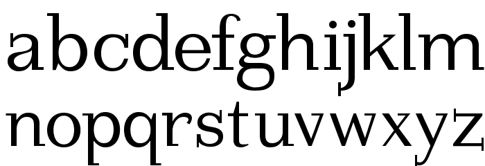 ImperiumSerif Font LOWERCASE