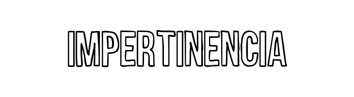 Impertinencia  font caratteri gratis