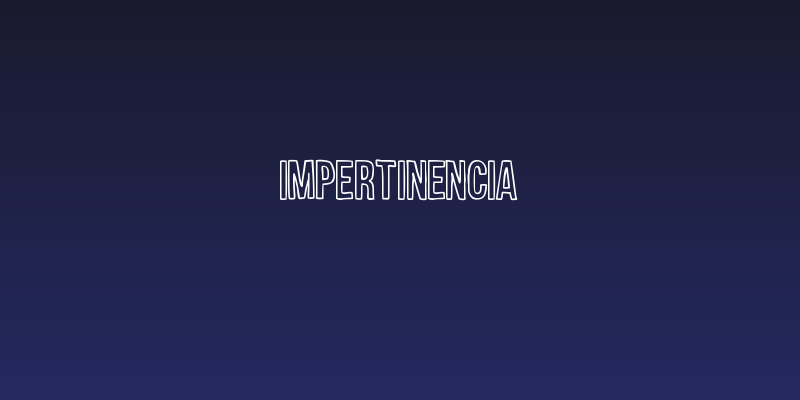Impertinencia Social Header