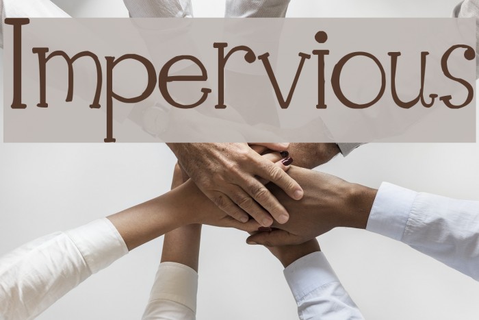Impervious Font examples