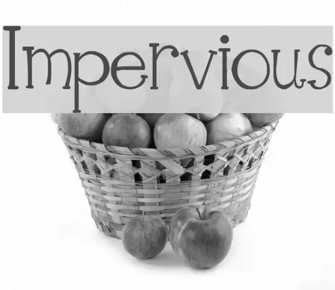 Impervious Font examples