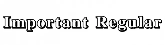 Important Regular  Frei Schriftart Herunterladen