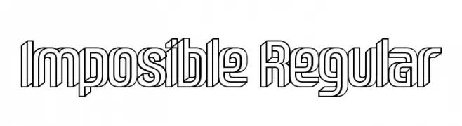 Imposible Regular  Frei Schriftart Herunterladen