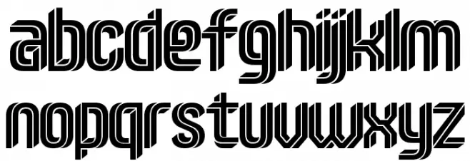 Imposible Regular Font LOWERCASE