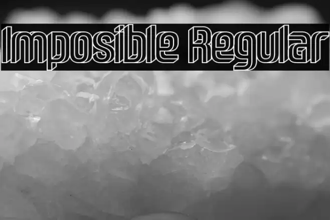Imposible Regular Font examples