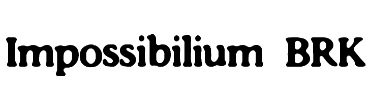Impossibilium BRK Font