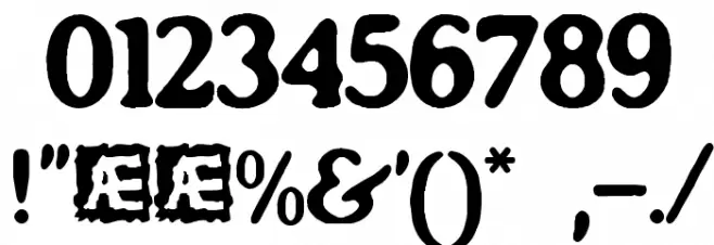 Impossibilium BRK Font OTHER CHARS