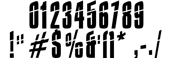 Impossible - 0 minus 30 フォント その他の文字