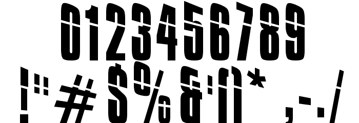 Impossible - 0 plus 30 Font OTHER CHARS