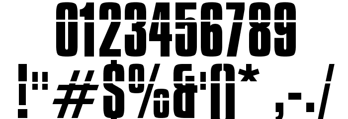 Impossible - 0 Font OTHER CHARS