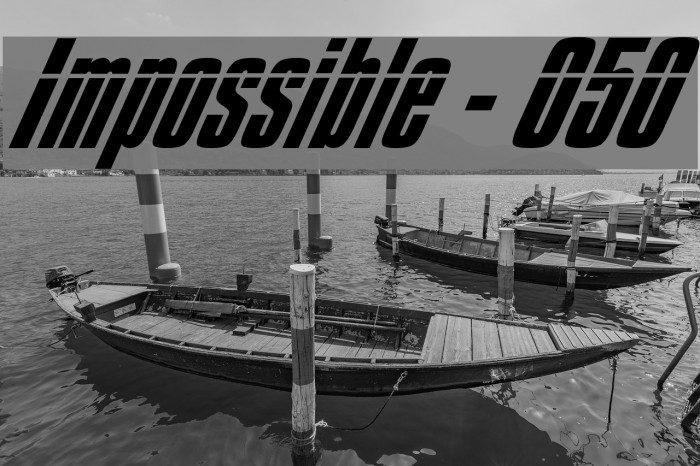Impossible - 050 Font examples