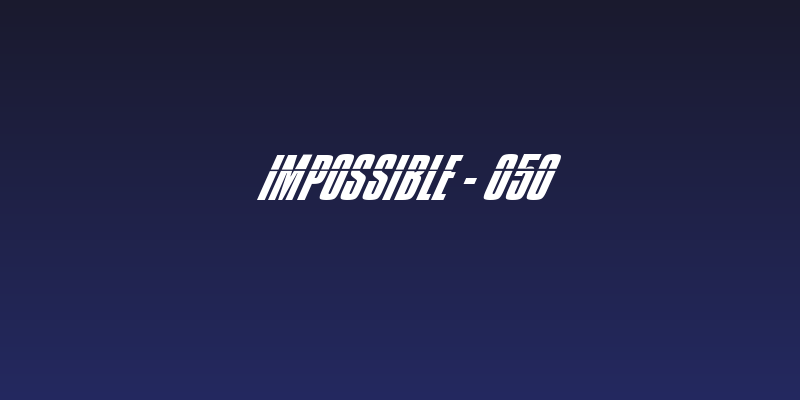 Impossible - 050 Social Header