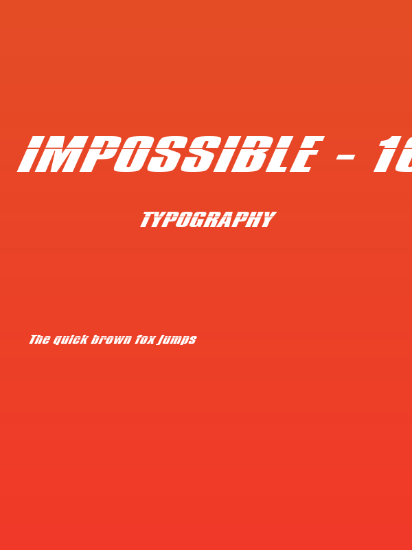 Impossible - 1000 Poster
