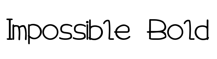 Impossible Bold Font