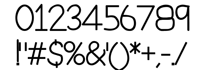 Impossible Bold Font OTHER CHARS