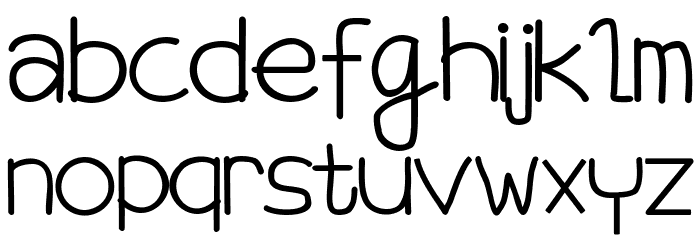 Impossible Bold Font LOWERCASE