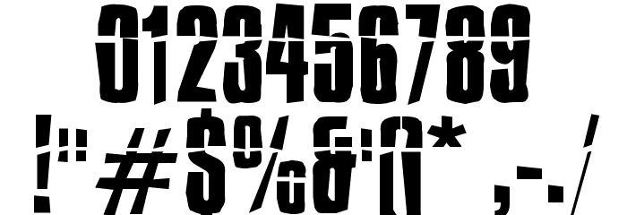 Impossible - Selfdestruct Font OTHER CHARS