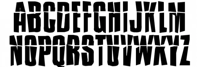 Impossible - Selfdestruct フォント 大文字