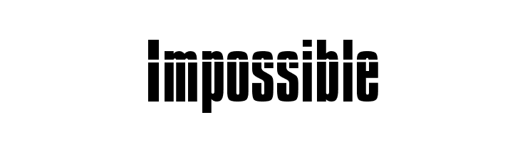 Impossible  Descarca Fonturi Gratis
