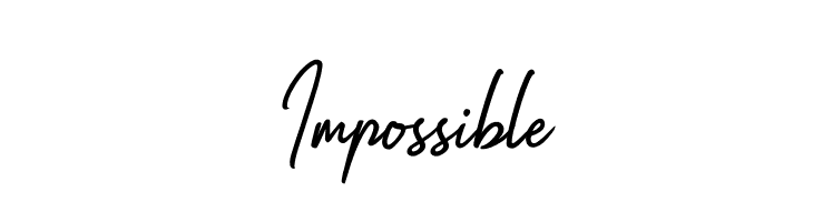 Impossible  font caratteri gratis