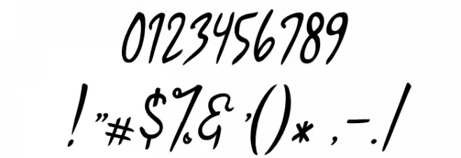 Impossible Font OTHER CHARS