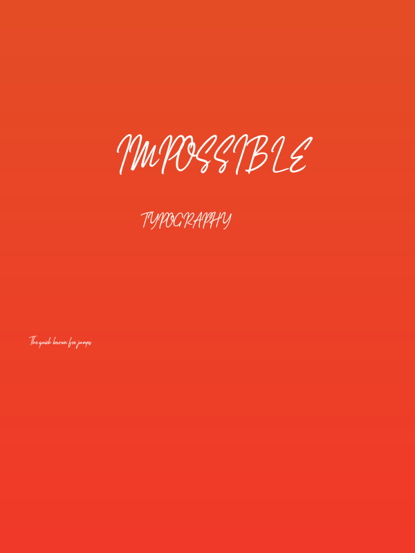 Impossible Poster