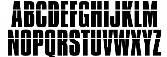 Impossible Schriftart Groß