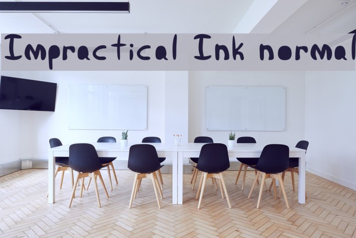 Impractical Ink normal Font examples