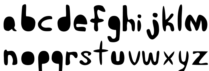 Impractical Ink normal Font LOWERCASE