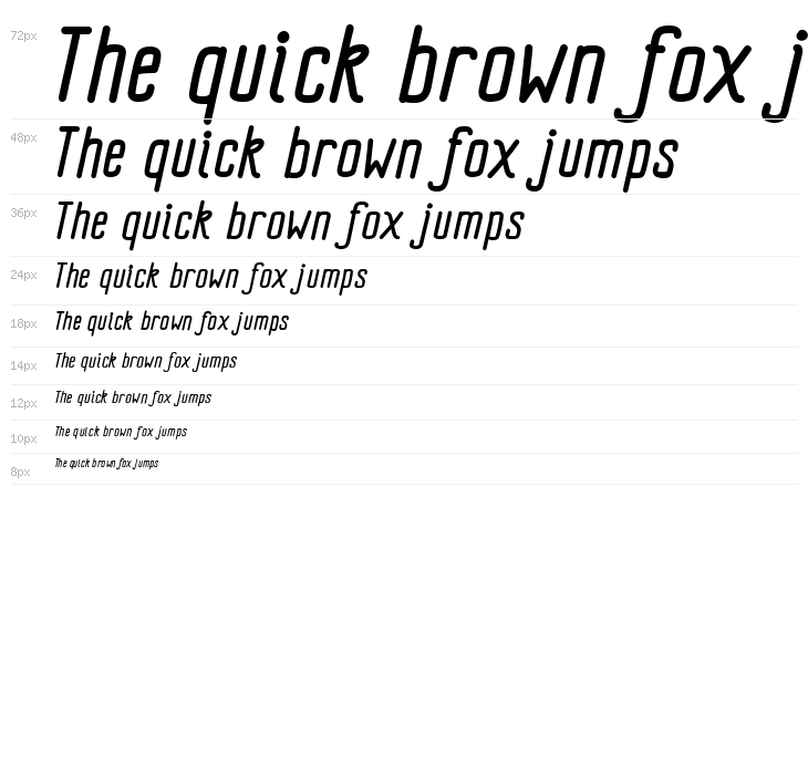 Impreciso free Italic Waterfall