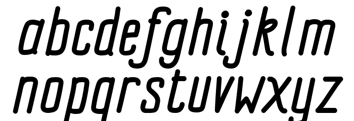Impreciso free Italic Font LOWERCASE