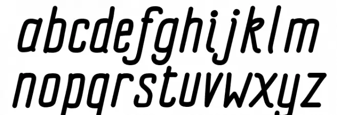 Impreciso free Italic फ़ॉन्ट लोअरकेस