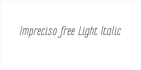 Impreciso free Light Italic Logo