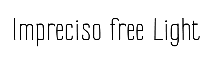 Impreciso free Light  Descarca Fonturi Gratis