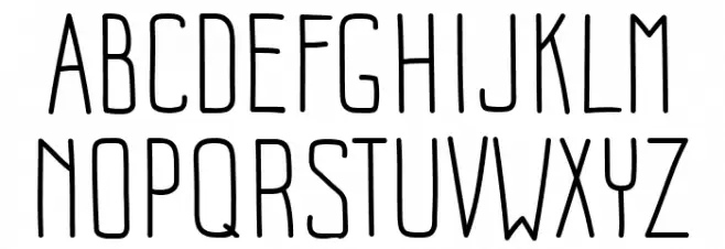 Impreciso free Light Шрифта ВЕРХНИЙ