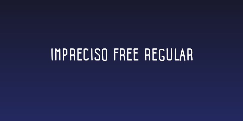Impreciso free Regular Social Header