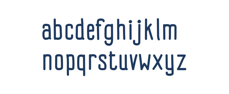 Impreciso free Regular Lowercase