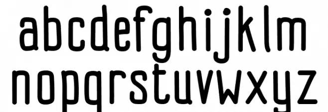Impreciso free Regular Caratteri MINUSCOLO