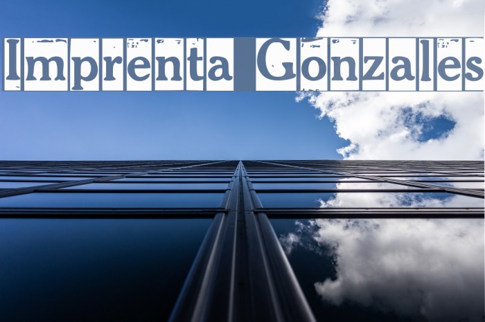 Imprenta Gonzales Font examples