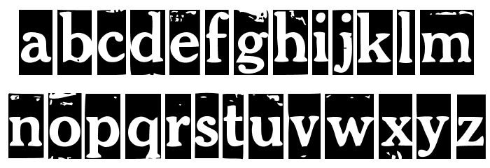 Imprenta Gonzales Font LOWERCASE