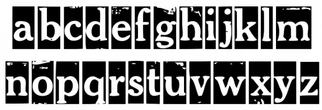 Imprenta Gonzales خط أحرف صغيرة