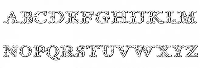 Imprenta Royal Nonpareil Beveled Caratteri MAIUSCOLE