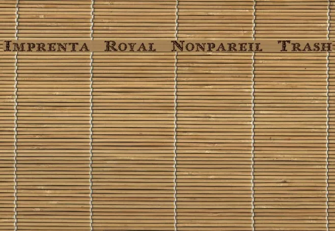 Imprenta Royal Nonpareil Trash Example 3
