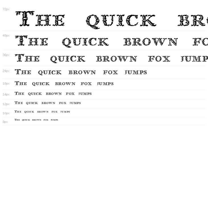 Imprenta Royal Nonpareil Trash Waterfall