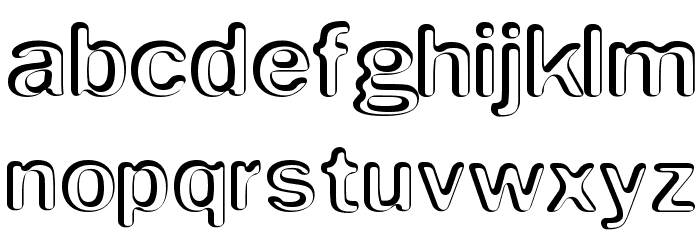 Impressed Metal Font LOWERCASE