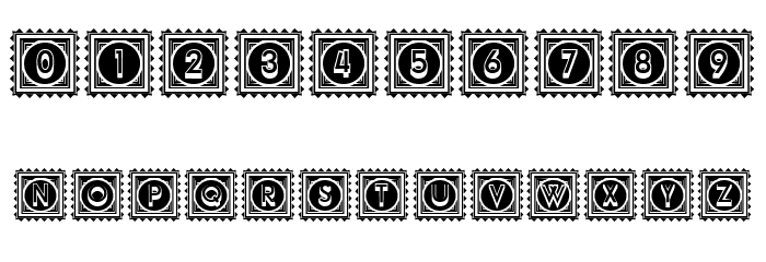 Impression Light Negative Regular Font OTHER CHARS