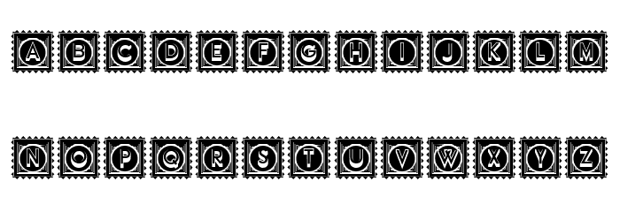 Impression Negative Regular Font LOWERCASE
