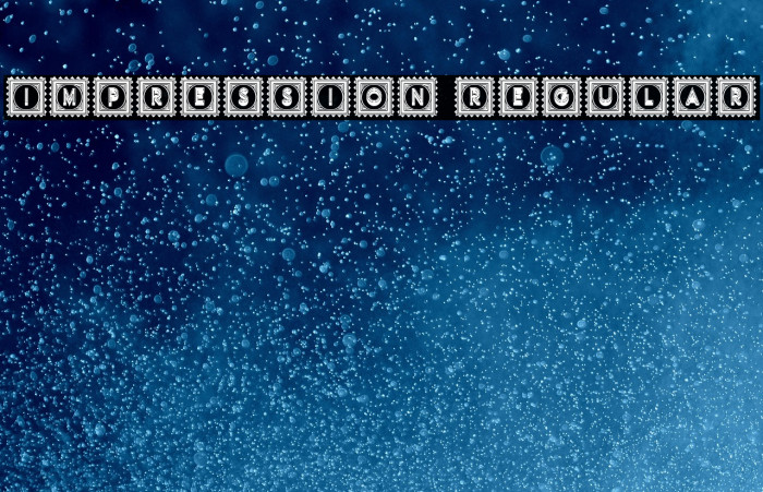 Impression Regular Example 1